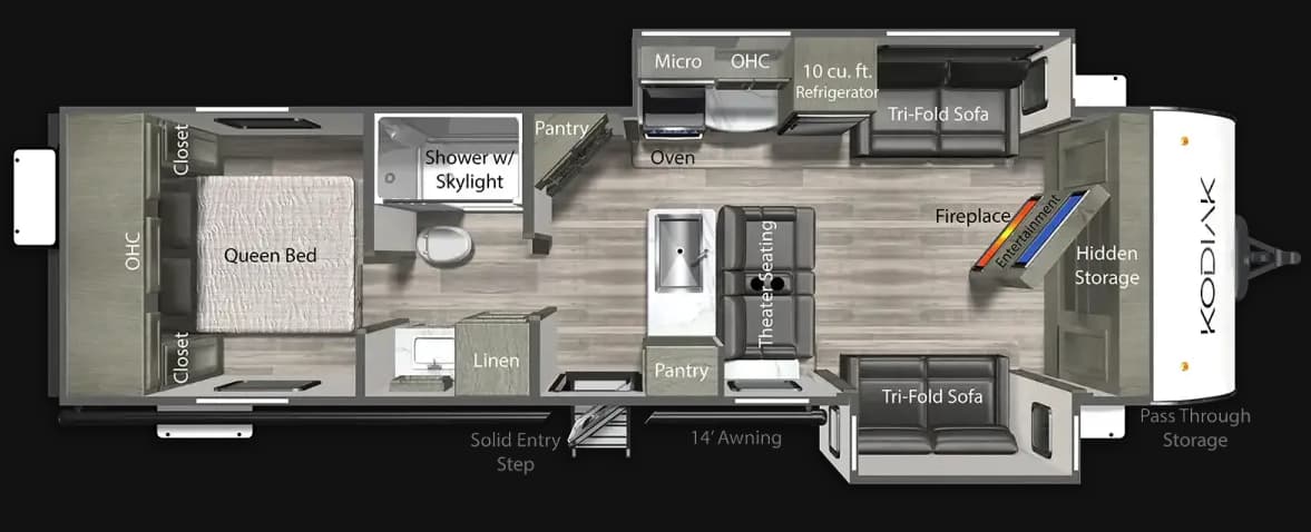 2025 Dutchmen Kodiak 310FLSL floorplan