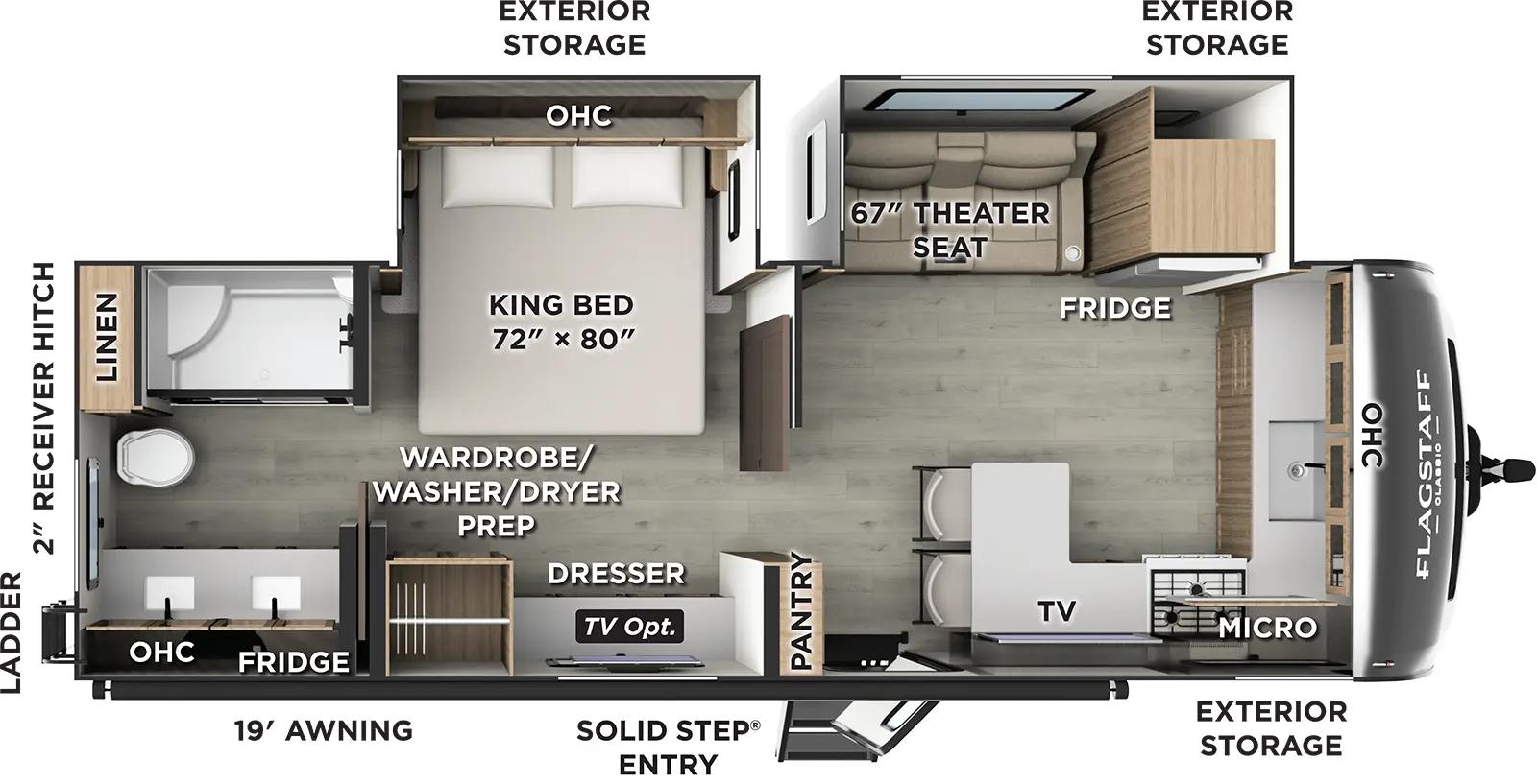 2025 Forest River Flagstaff Classic 826MBR floorplan