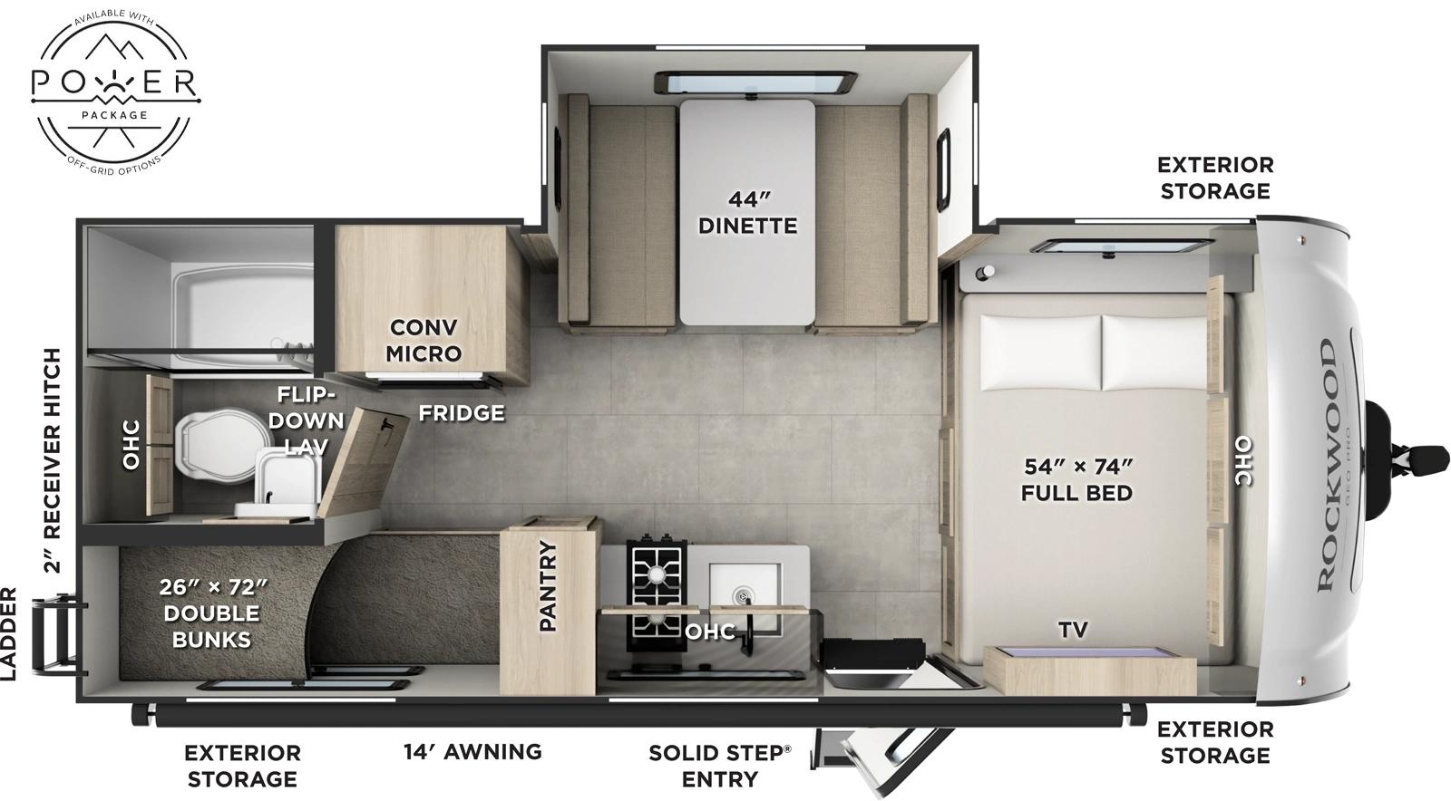 2025 Forest River 2025 Forest River Rockwood Geo Pro - thumbnail 2