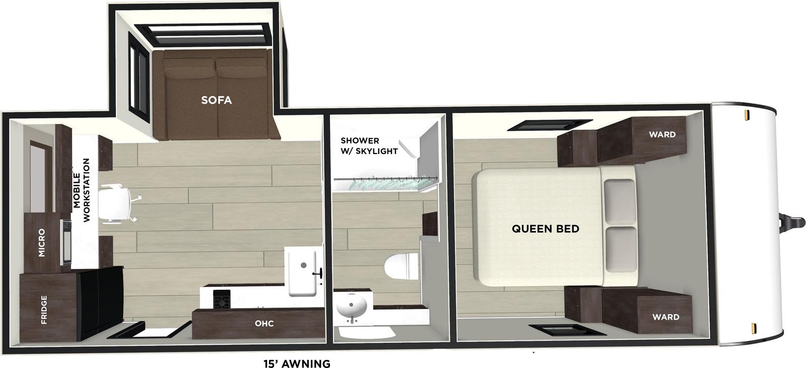2025 Forest River Salem 163RDSK floorplan