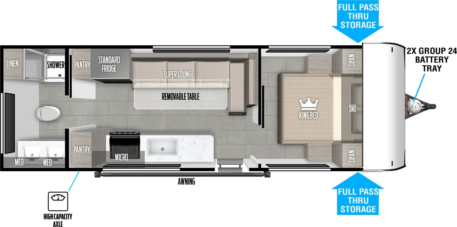 2025 Forest River Salem 233RBLE floorplan
