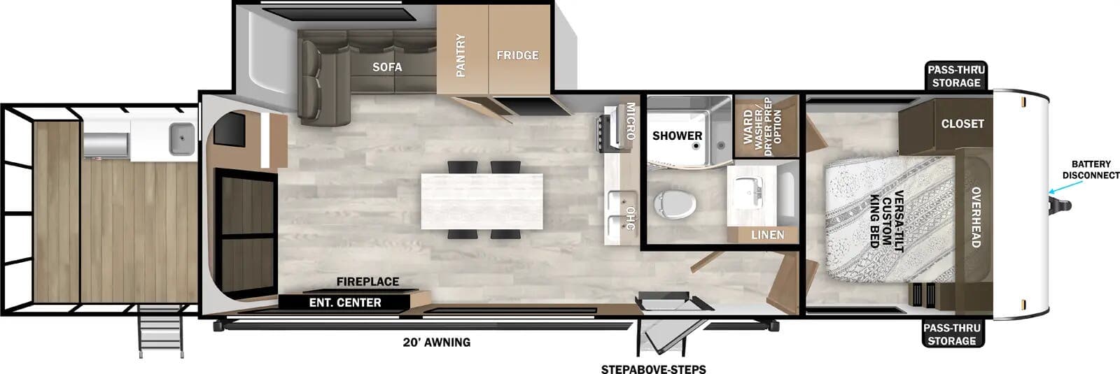 2025 Forest River Salem 32VERANDA floorplan
