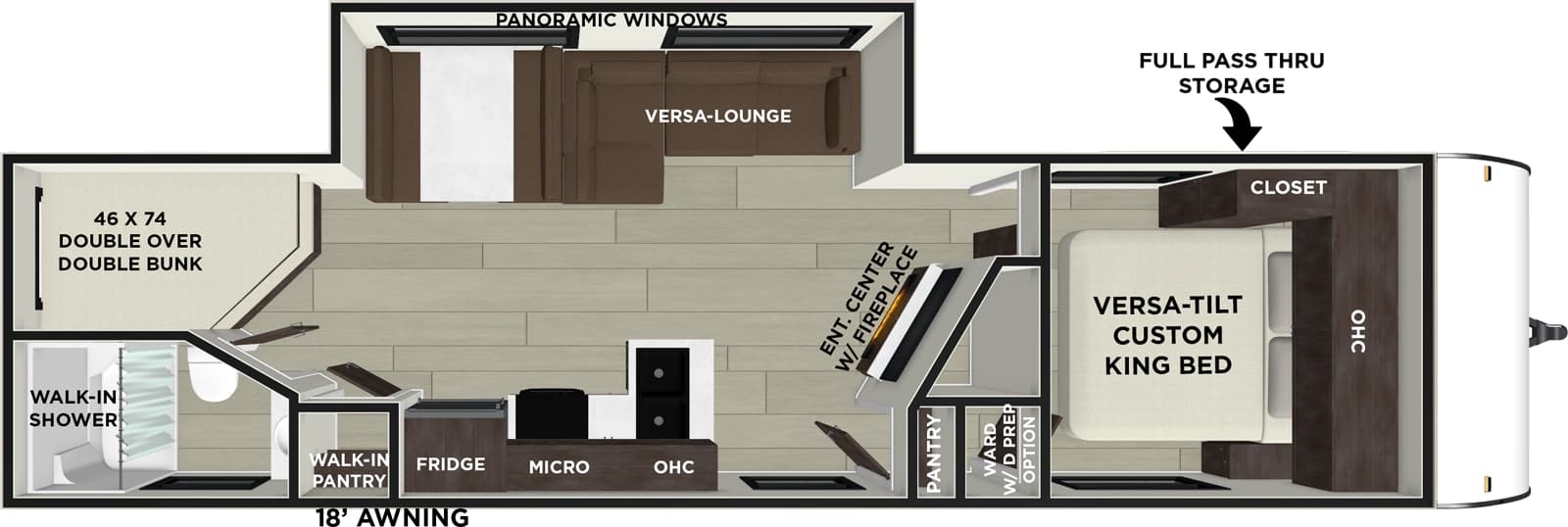 2025 Forest River Salem FSX 26DBUD floorplan