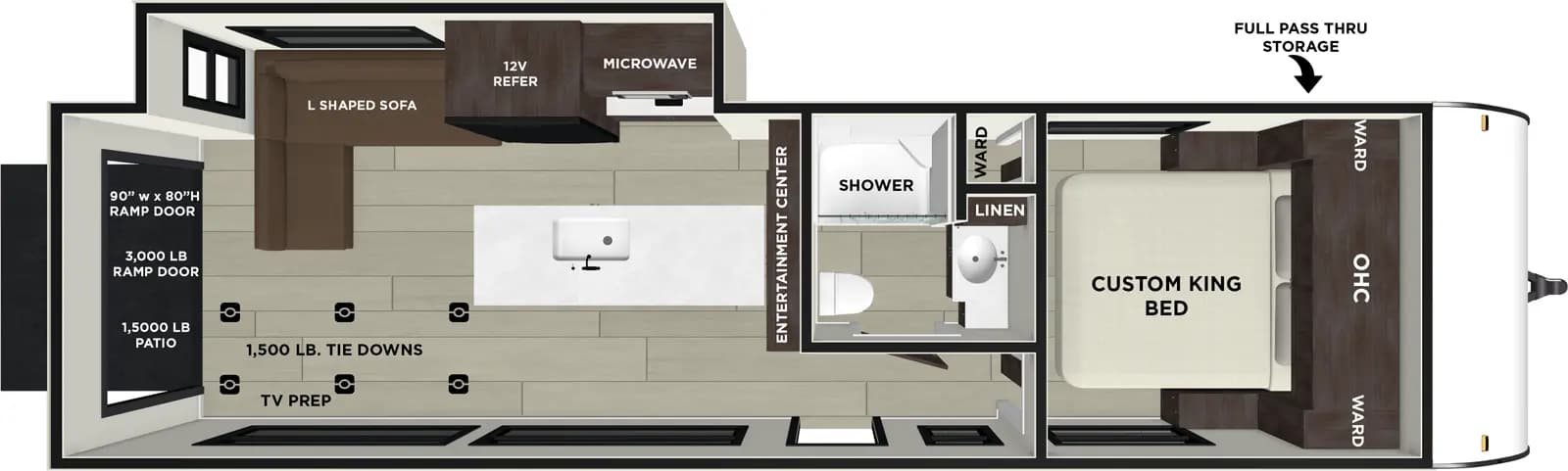 2025 Forest River Salem Fsx Toy Hauler 28VC floorplan