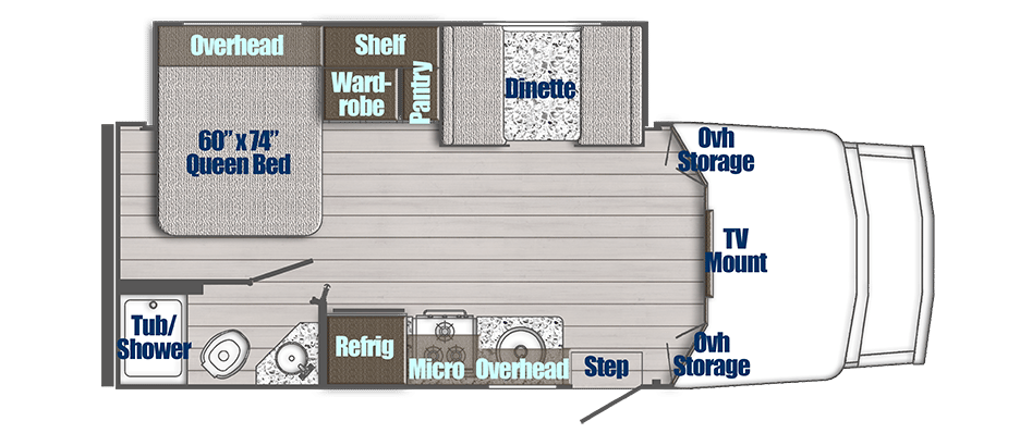 2025 Gulf Stream BT Cruiser 5245B floorplan