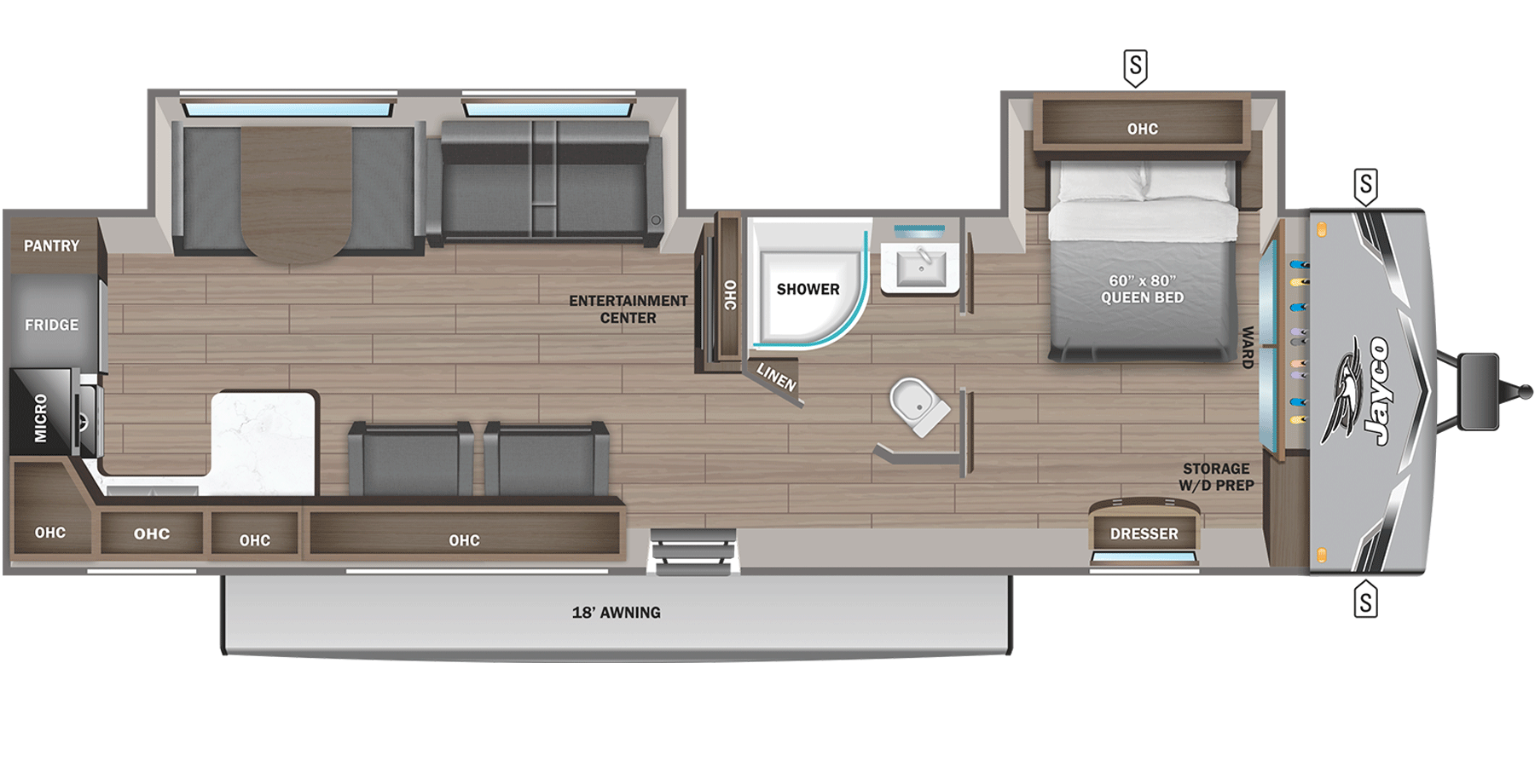 2025 Jayco Jay Flight SLX 290RKS floorplan