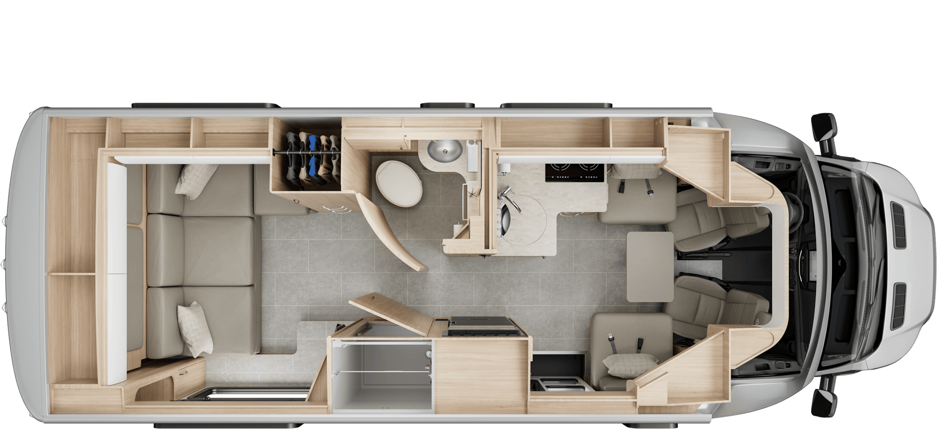 2025 Leisure Travel Vans Wonder 24RL floorplan