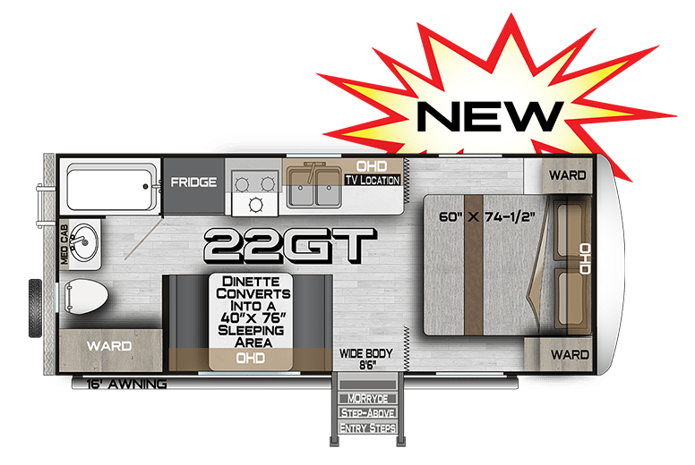 2025 NORTHWOOD ARTIC FOX 22G floorplan