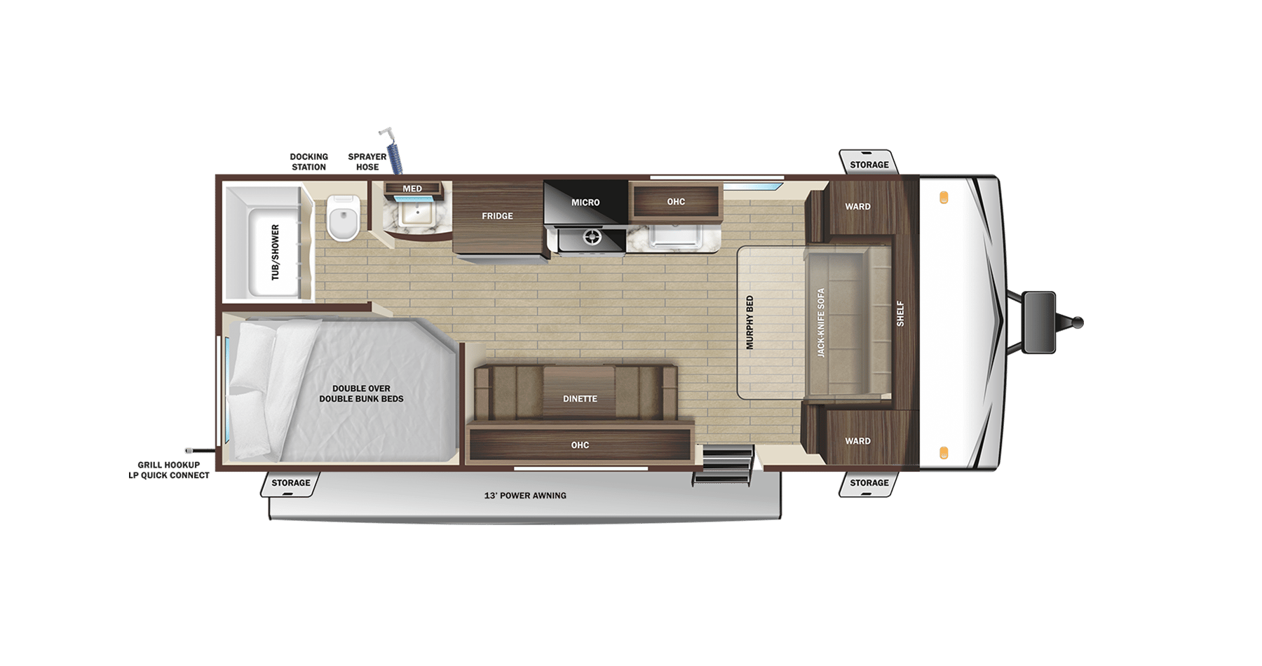 2025 Starcraft Autumn Ridge 20MB floorplan