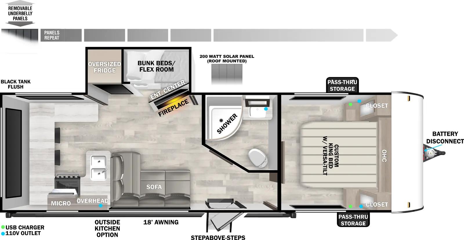 2025 Forest River Wildwood 24VIEW floorplan