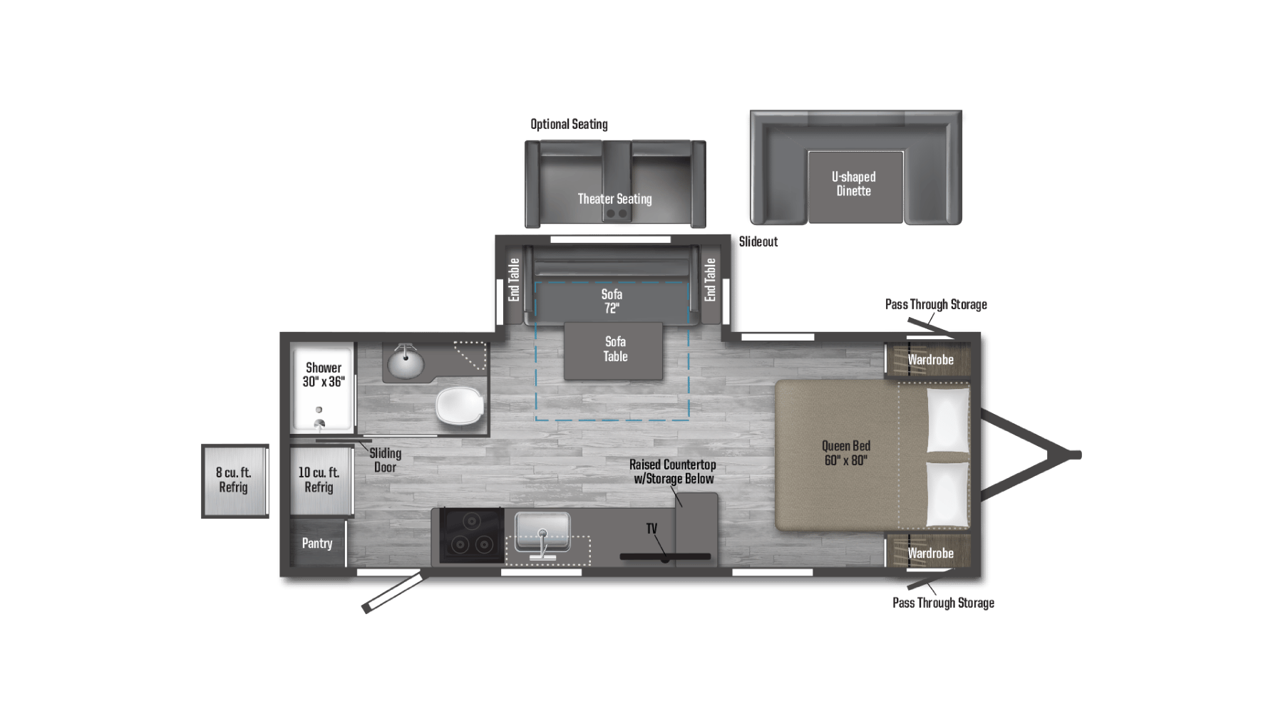 2025 Winnebago Minnie 2326RB floorplan