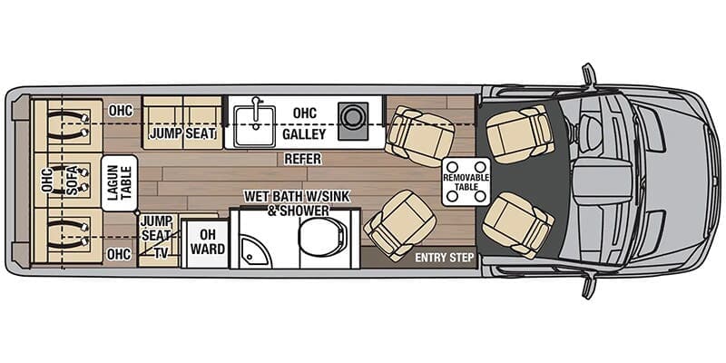 2025 Coachmen Galleria 24Q floorplan