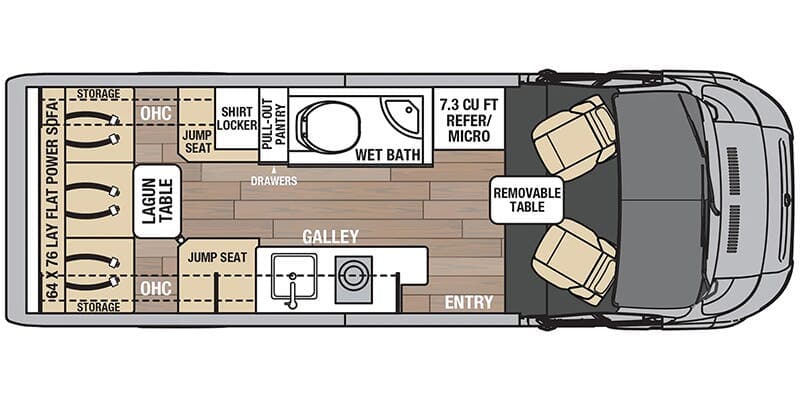 2025 Coachmen Nova 20C floorplan