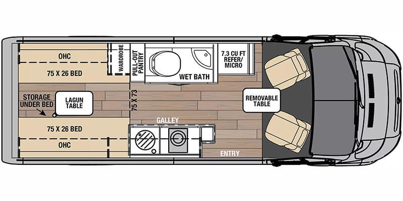 2025 Coachmen Nova 20D floorplan
