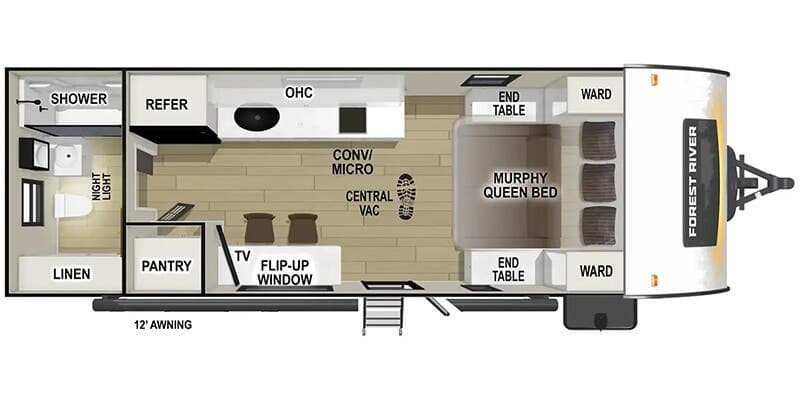 2025 Forest River R-Pod RP-197 floorplan
