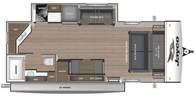 2025 Jayco Jay Feather 21MML floorplan
