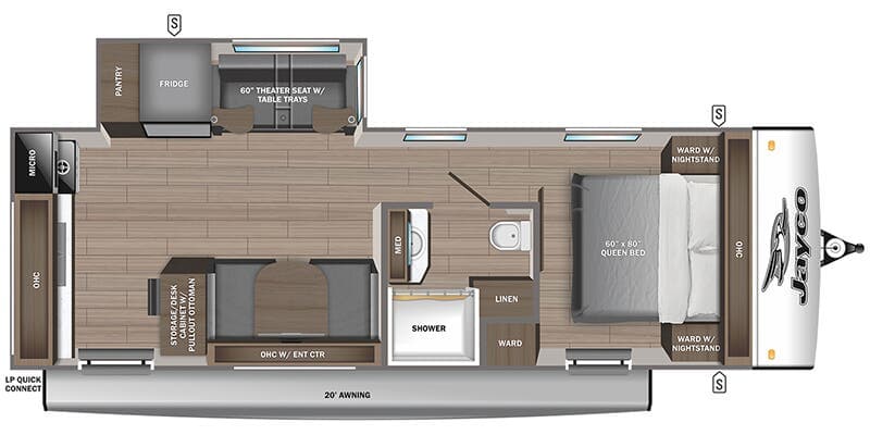 2025 Jayco Jay Feather 23RK floorplan