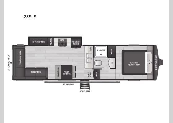 2026 Keystone RV Arcadia Select 28SLS floorplan