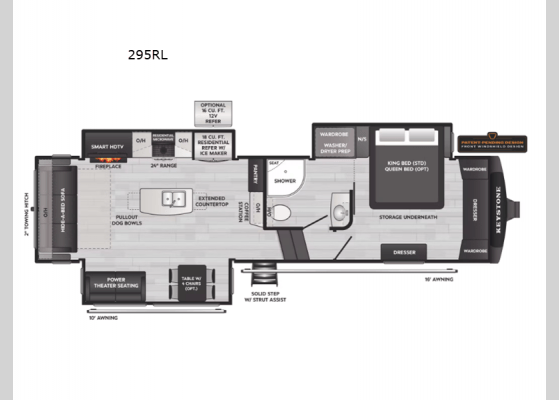 2026 Keystone RV Montana High Country 295RL floorplan
