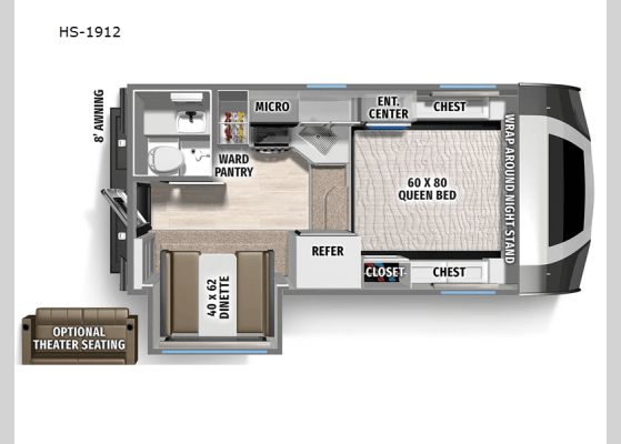 2026 Palomino Real Lite HS-1912 floorplan