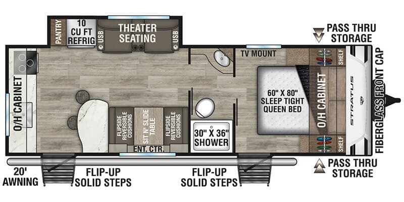 2025 Venture RV Stratus SR241VRK floorplan