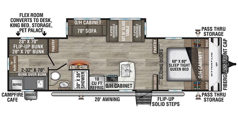 2025 Venture RV Stratus SR291VQB floorplan
