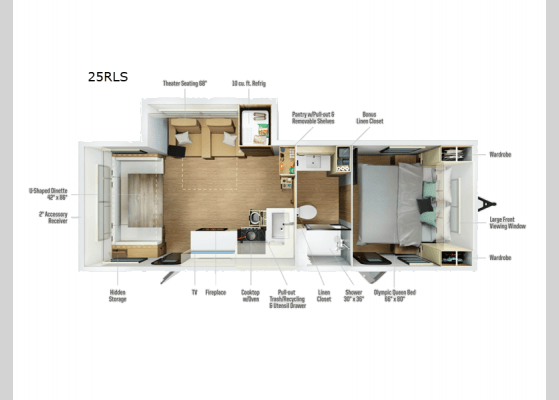 2026 Winnebago Thrive 25RLS floorplan