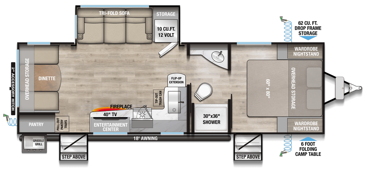 2026 Alliance RV Delta 252RL floorplan