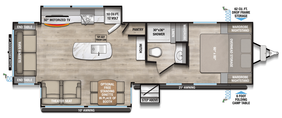 2026 Alliance RV Delta 292RL floorplan