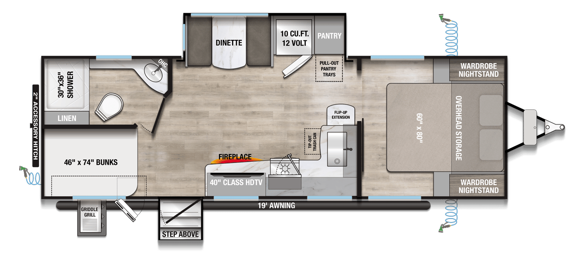 2026 Alliance RV Delta Ultra Lite 241BH floorplan
