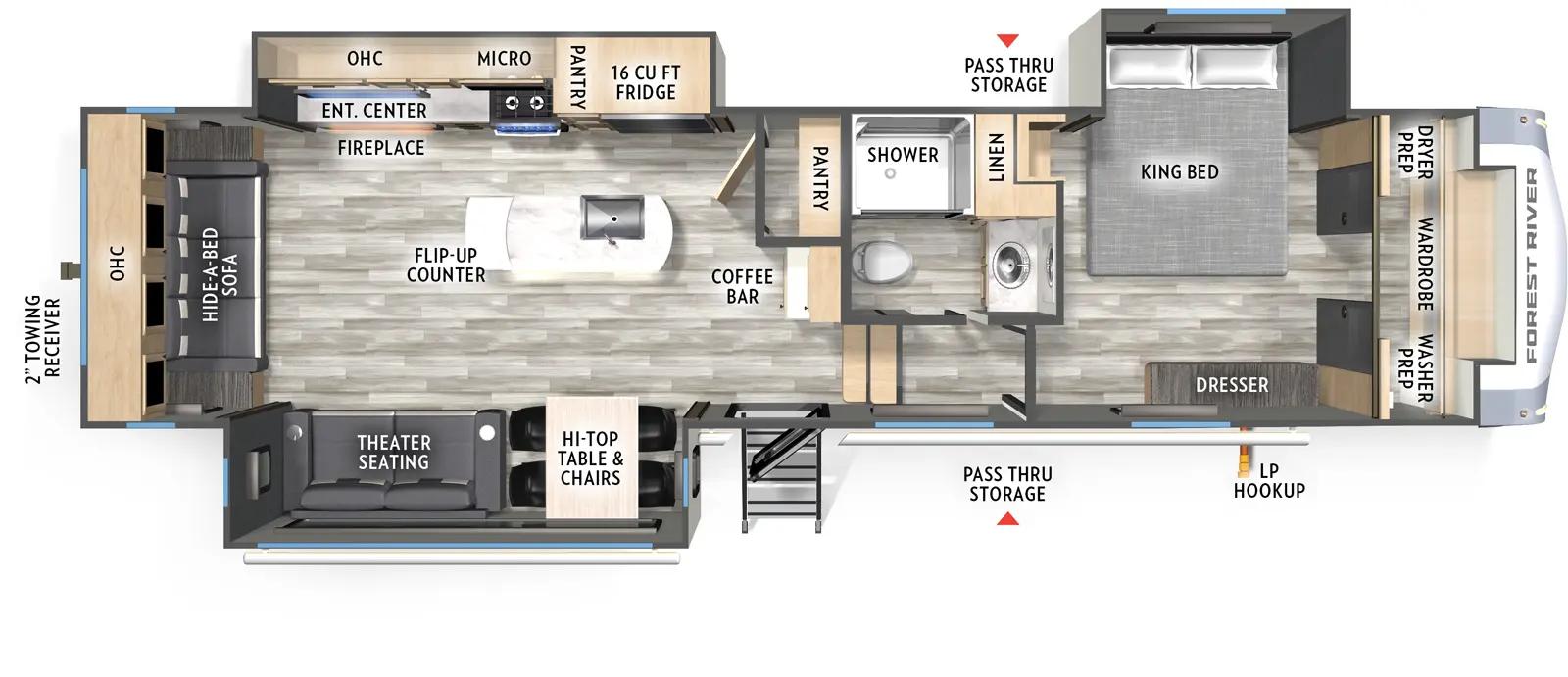 2026 Forest River Cardinal 32LIVE floorplan