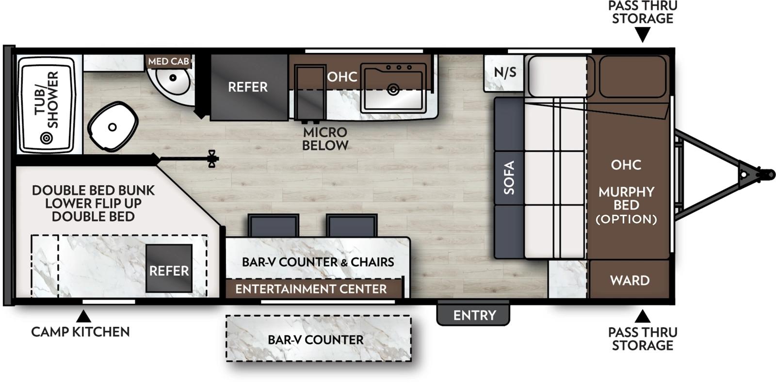 2026 Coachmen Apex Nano 183BH floorplan