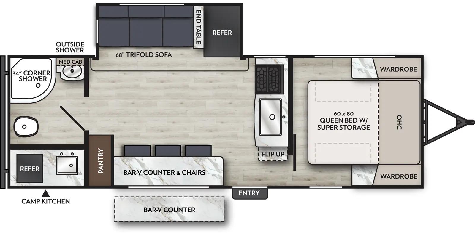 2026 Coachmen Apex Ultra-Lite 242BARV floorplan