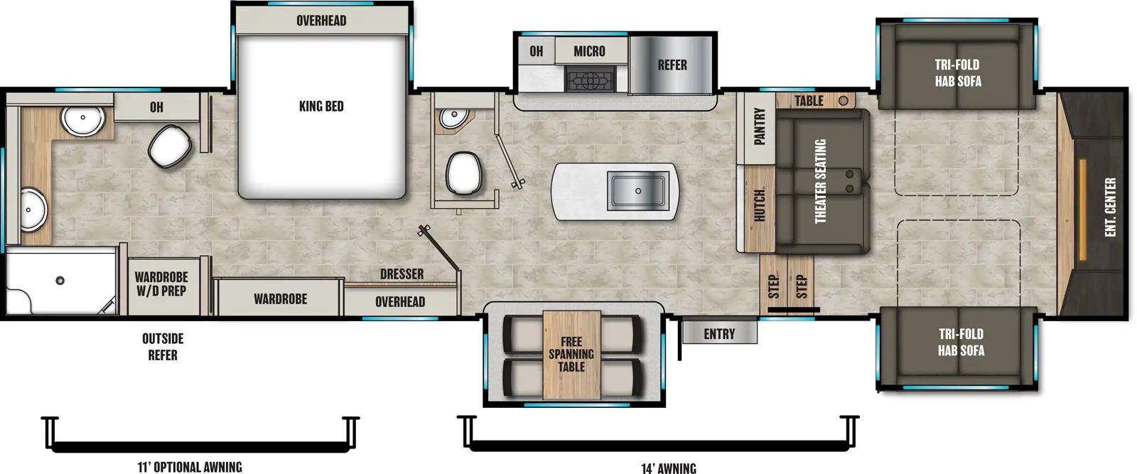 2026 Coachmen Brookstone 344FL floorplan