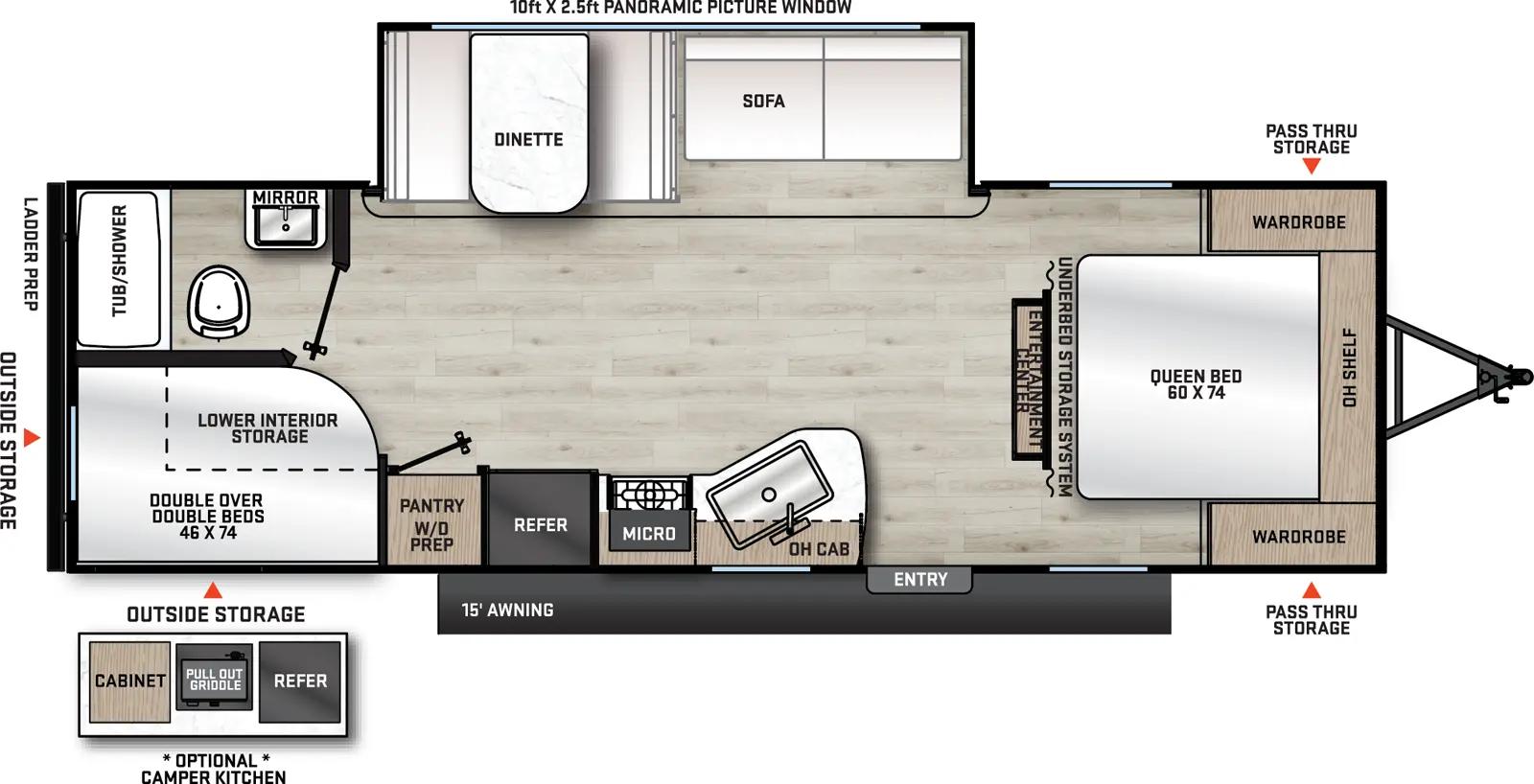 2026 Coachmen Catalina Summit Series 8 261BHS floorplan