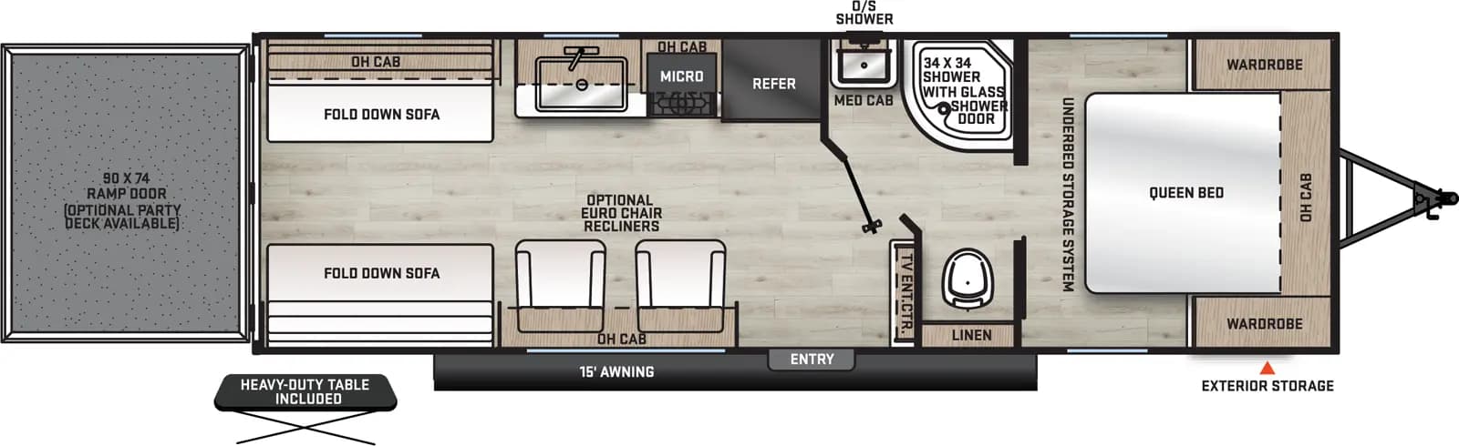 2026 Coachmen Catalina Trail Blazer 26TH floorplan
