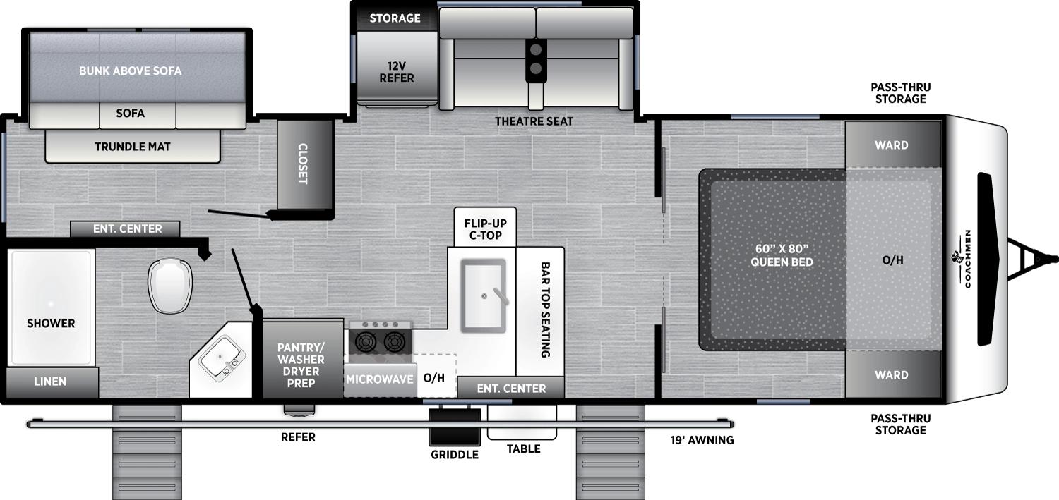 2026 Coachmen Freedom Express 271BHE floorplan