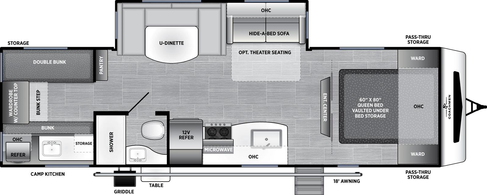 2026 Coachmen Freedom Express 292BHDS floorplan