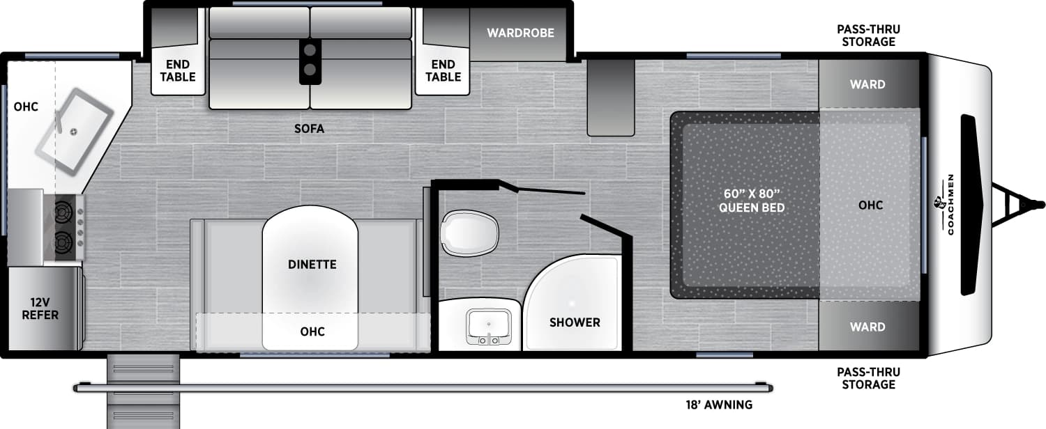 2026 Coachmen Freedom Express Select 247SE floorplan