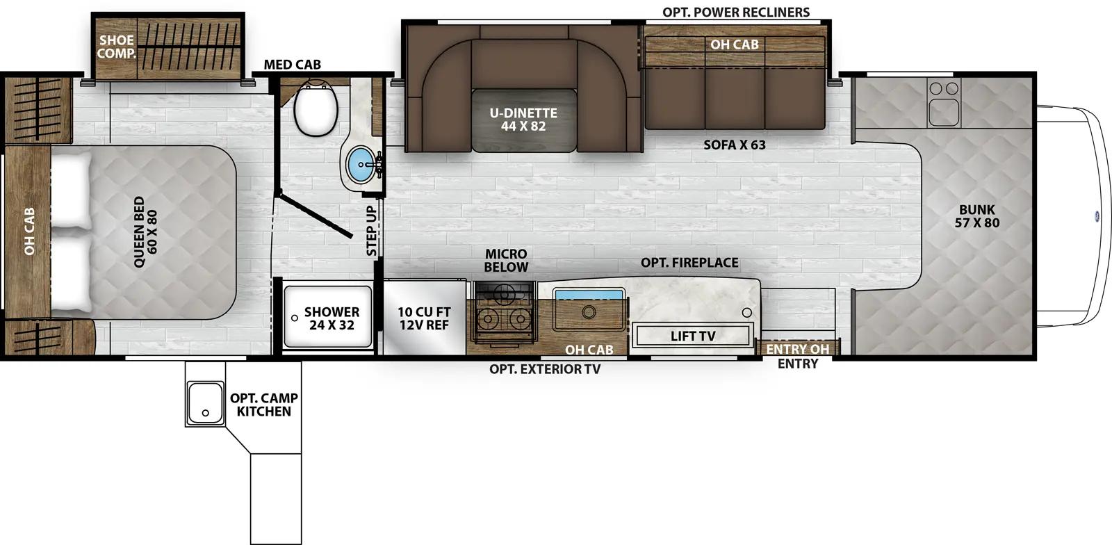 2026 Coachmen Leprechaun 319MBF floorplan