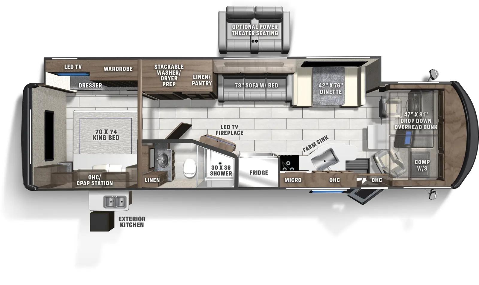 2026 Coachmen Mirada 33SS floorplan