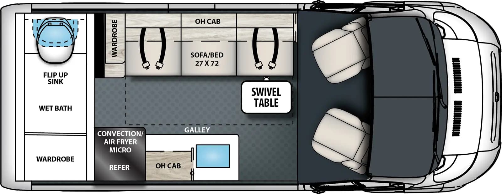 2026 Coachmen Pixel 1.8RB floorplan