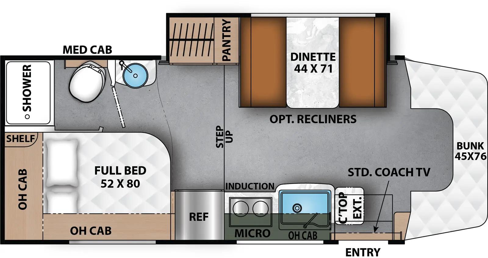 2026 Coachmen Prism Select 24CBS floorplan