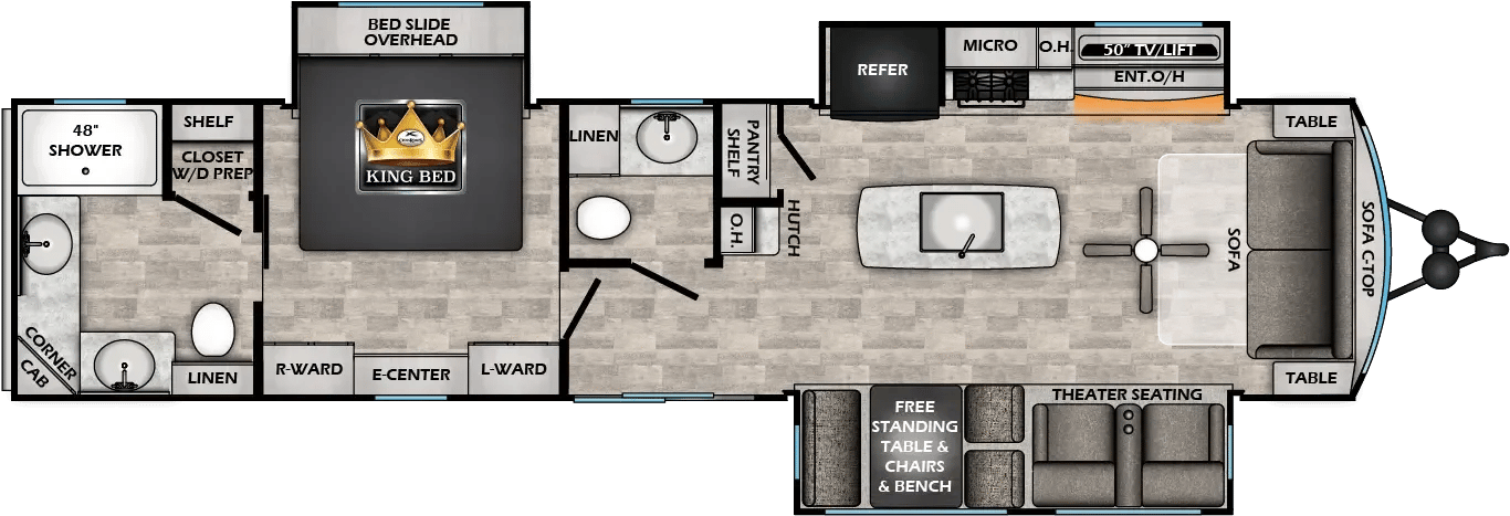 2026 CrossRoads Hampton 372FDB floorplan