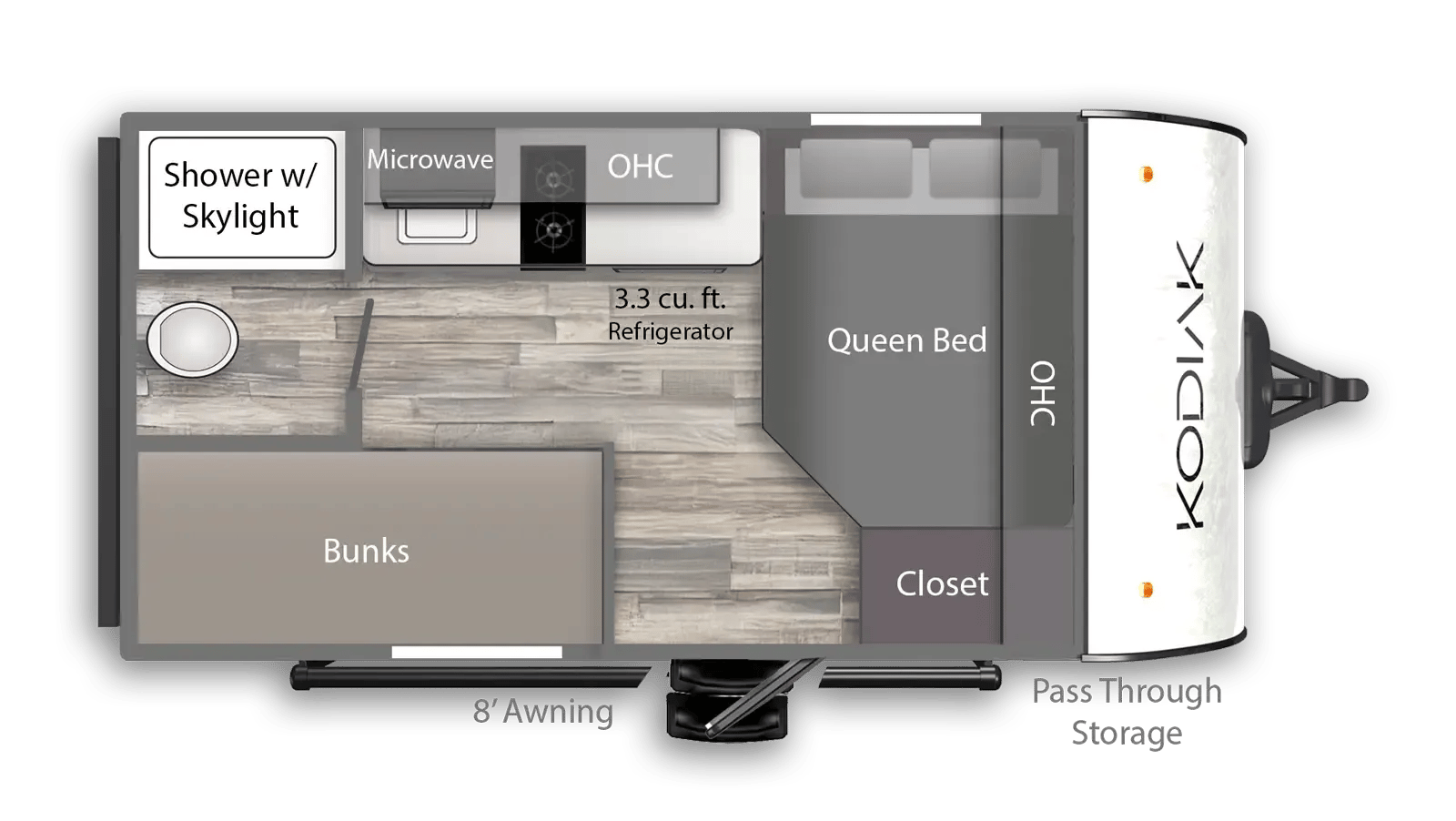 2026 Dutchmen Kodiak 130BHS floorplan