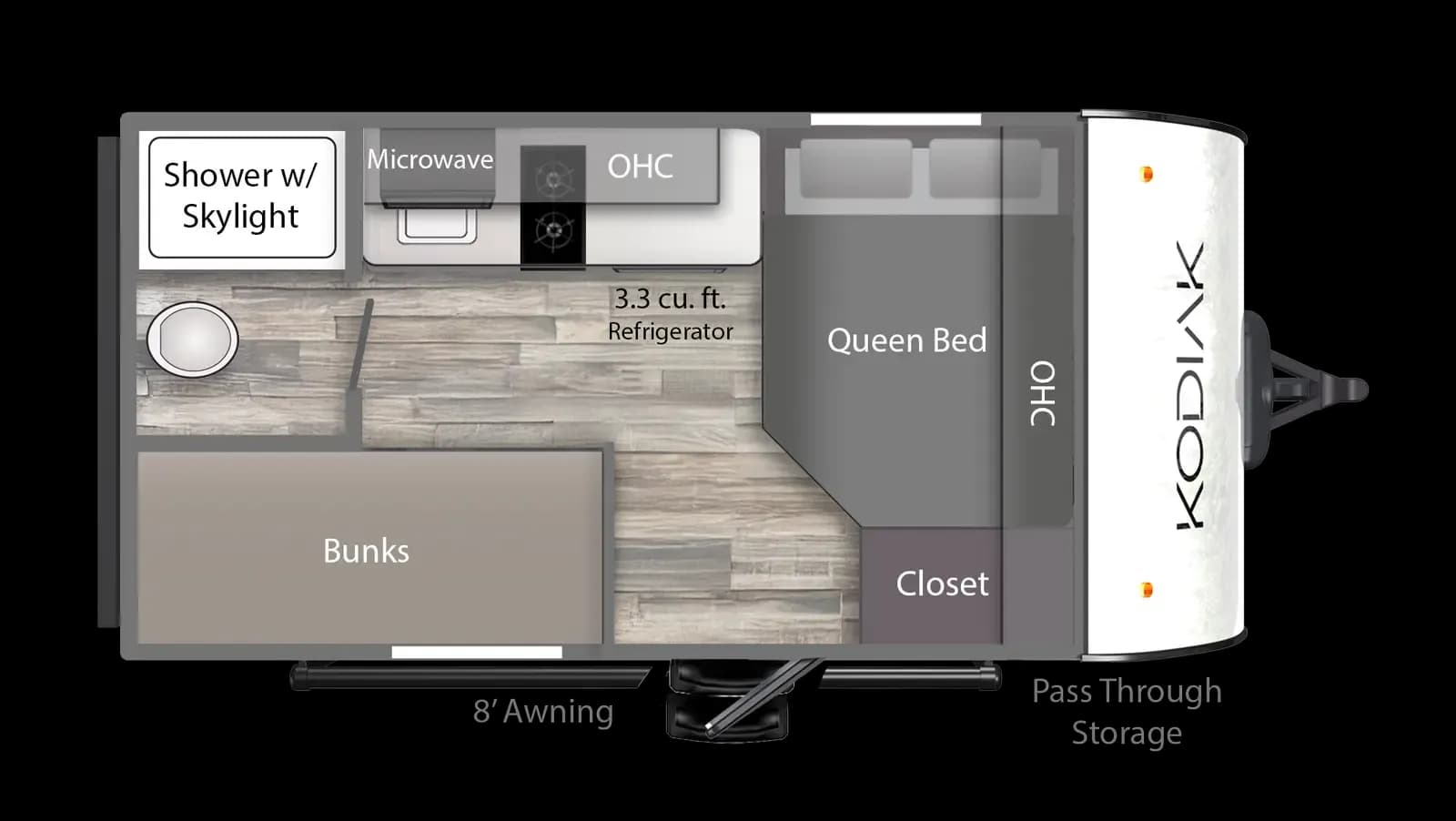 2026 Dutchmen Kodiak 130BHS floorplan