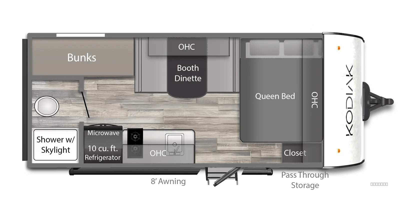 2026 Dutchmen Kodiak 178BHS floorplan