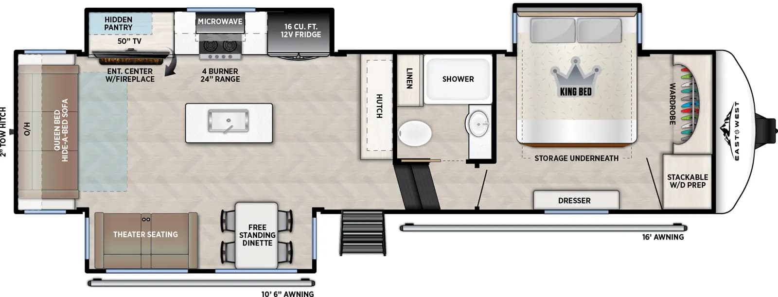 2026 EAST TO WEST Blackthorn 2990MK floorplan