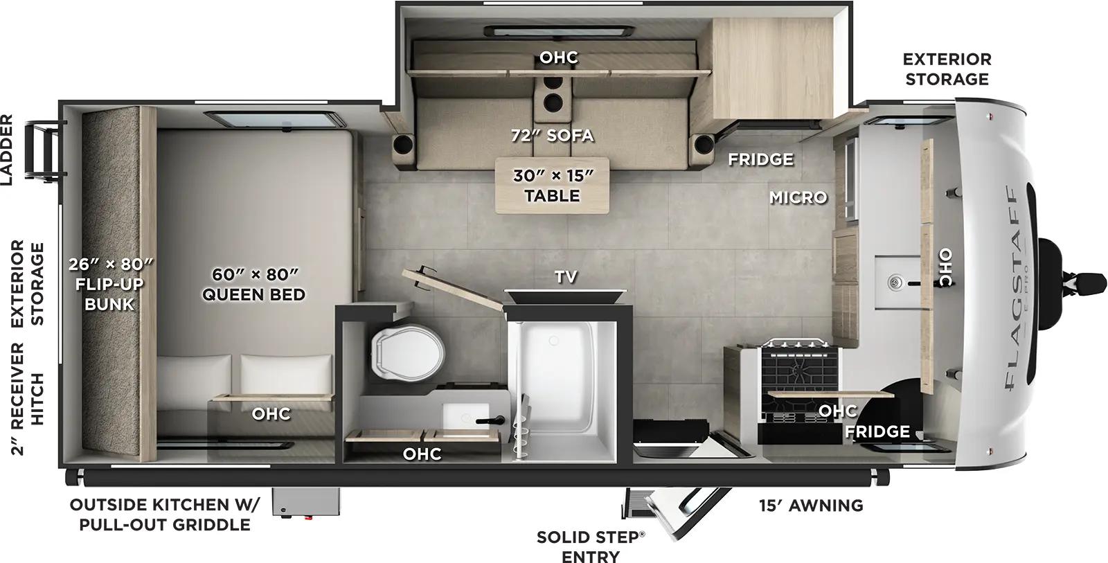 2026 Flagstaff E-Pro 20FK floorplan