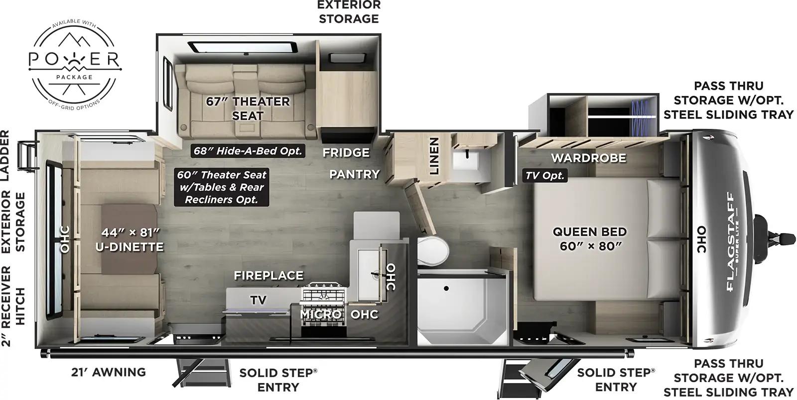 2026 Flagstaff Super Lite 26SRD floorplan